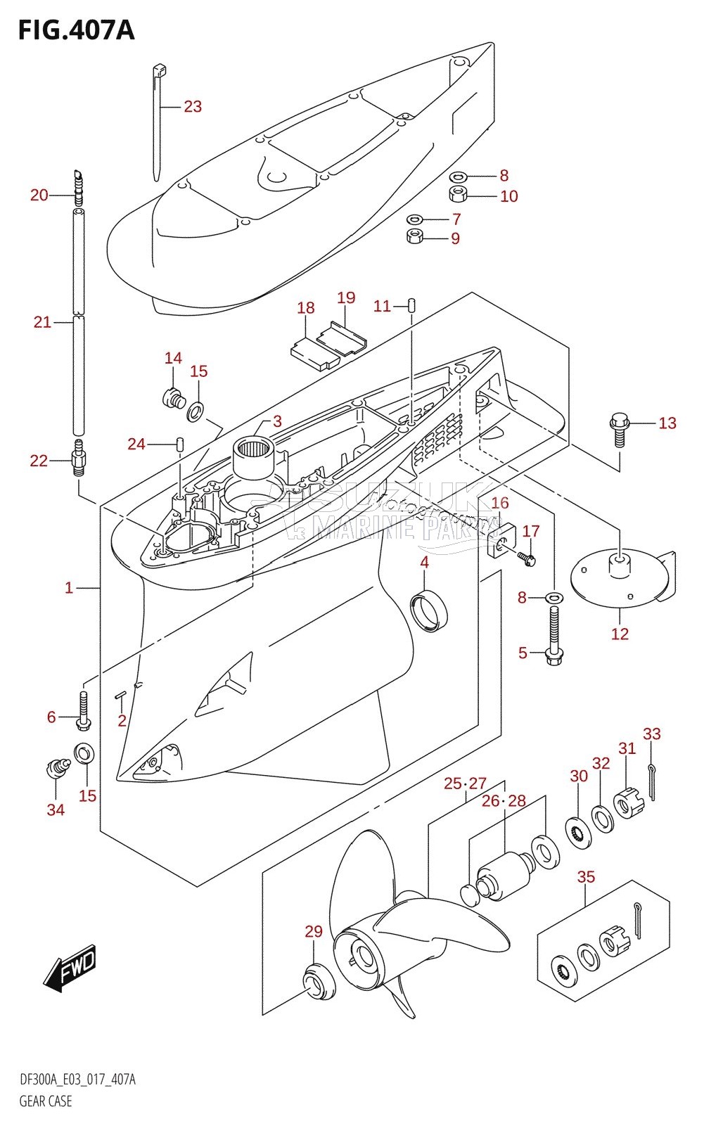 GEAR CASE (DF300A:E03)