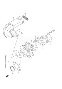 Outboard DF 9.9 drawing Inlet Manifold