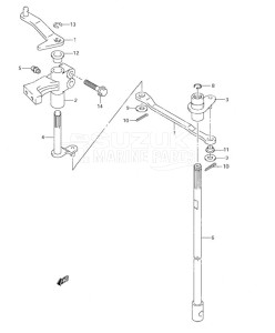 DF 90 drawing Clutch Shaft (S/N 372297 to 680685)