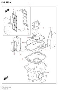 DF150A From 15003F-910001 (E03)  2019 drawing OPT:GASKET SET