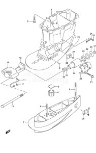 Outboard DF 225 drawing Drive Shaft Housing