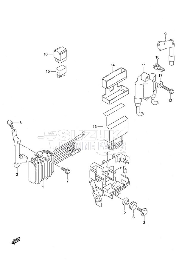 Rectifier/Ignition Coil Non-Remote Control