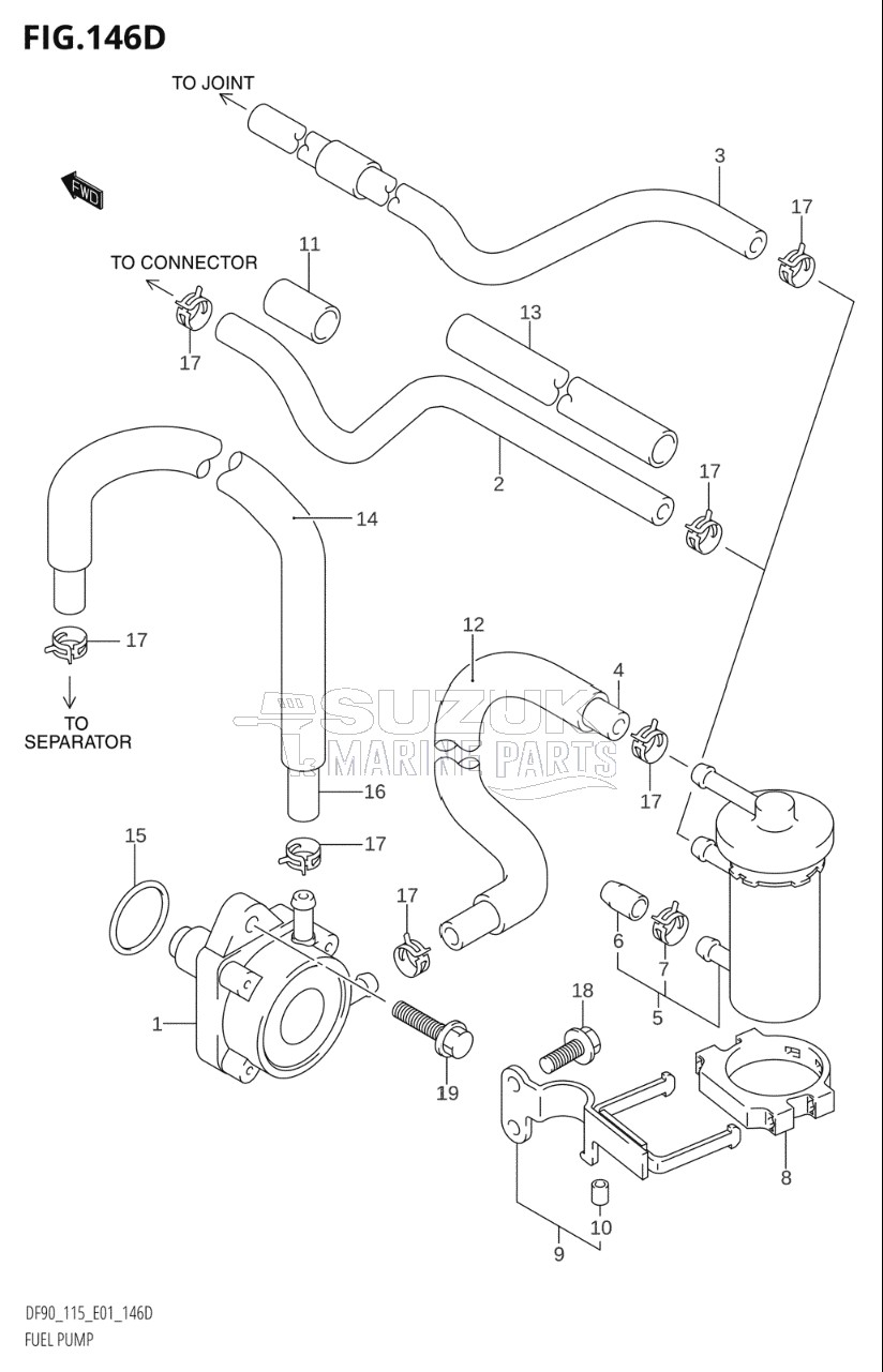 FUEL PUMP (DF115WT:(K6,K7,K8,K9,K10,011),DF115WZ)