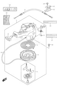 DF 6 drawing Recoil Starter