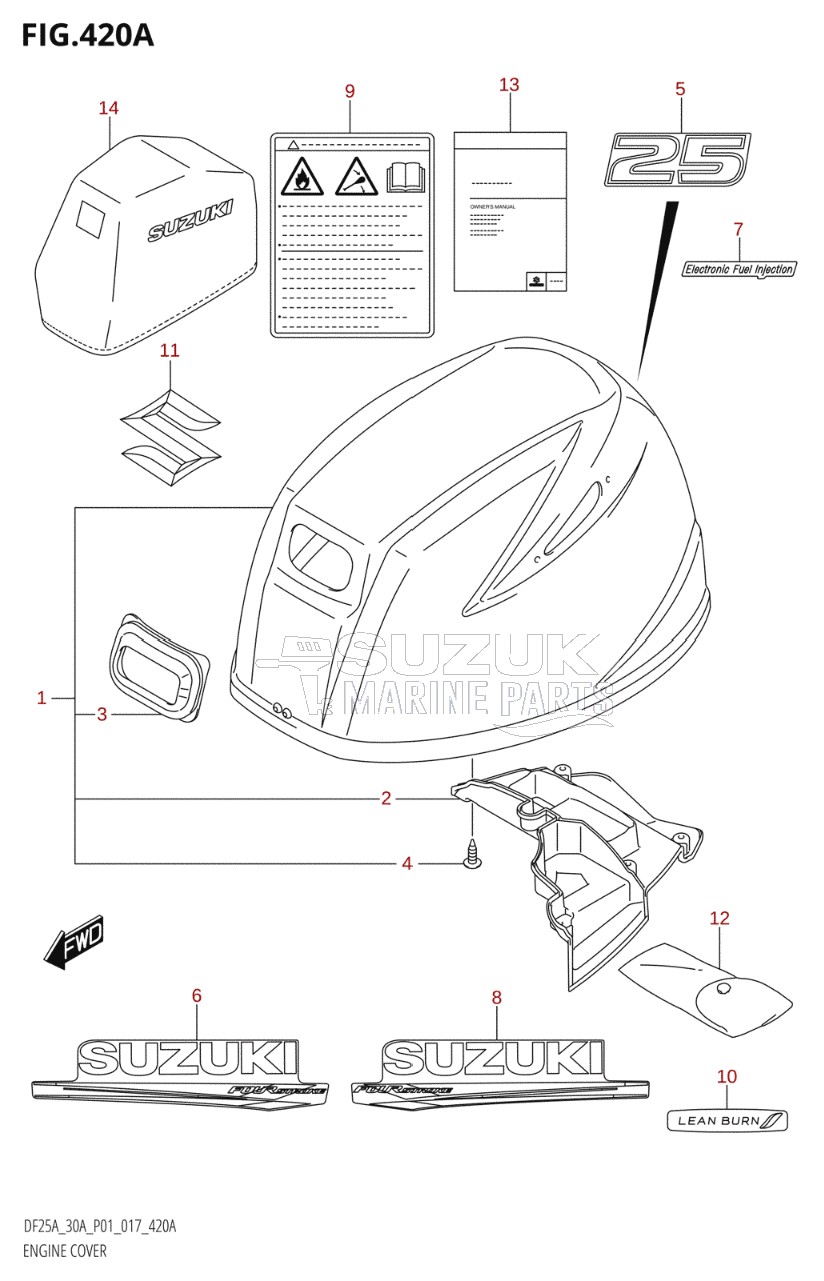 ENGINE COVER (DF25A:P01)