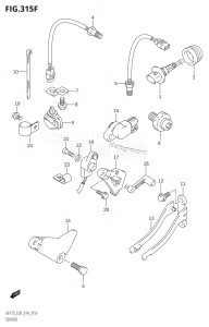 DF150Z From 15002Z-410001 (E03)  2014 drawing SENSOR (DF175TG:E03)