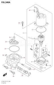 DF140AZ From 14003Z-510001 (E03)  2015 drawing PTT MOTOR (DF100AT:E03)