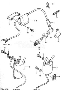 DT65 From 6501-2xxxx ()  1982 drawing IGNITION COIL