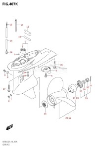 DF80A From 08002F-610001 (E01 E40)  2016 drawing GEAR CASE (DF90ATH:E40)