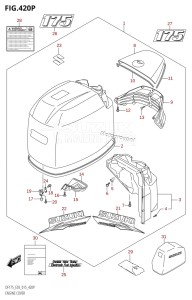 DF175ZG From 17502Z-510001 (E03)  2015 drawing ENGINE COVER (DF175Z:E03)