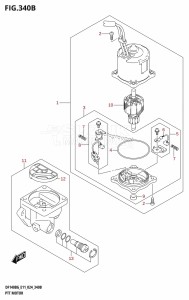 DF140BG From 14004F-440001 (E11 - E40)  2024 drawing PTT MOTOR (DF140BG,DF140BZG)