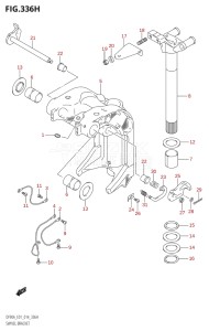 08002F-410001 (2014) 80hp E01 E40-Gen. Export 1 - Costa Rica (DF80A) DF80A drawing SWIVEL BRACKET (DF90A:E40)