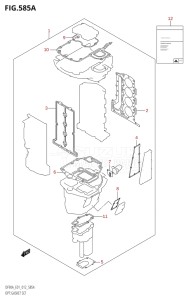 08002F-210001 (2012) 80hp E01 E40-Gen. Export 1 - Costa Rica (DF80A  DF80AT) DF80A drawing OPT:GASKET SET (DF70A:E01)