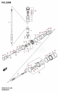 DF250AP From 25003P-910001 (E03)  2019 drawing TRANSMISSION (DF250A)