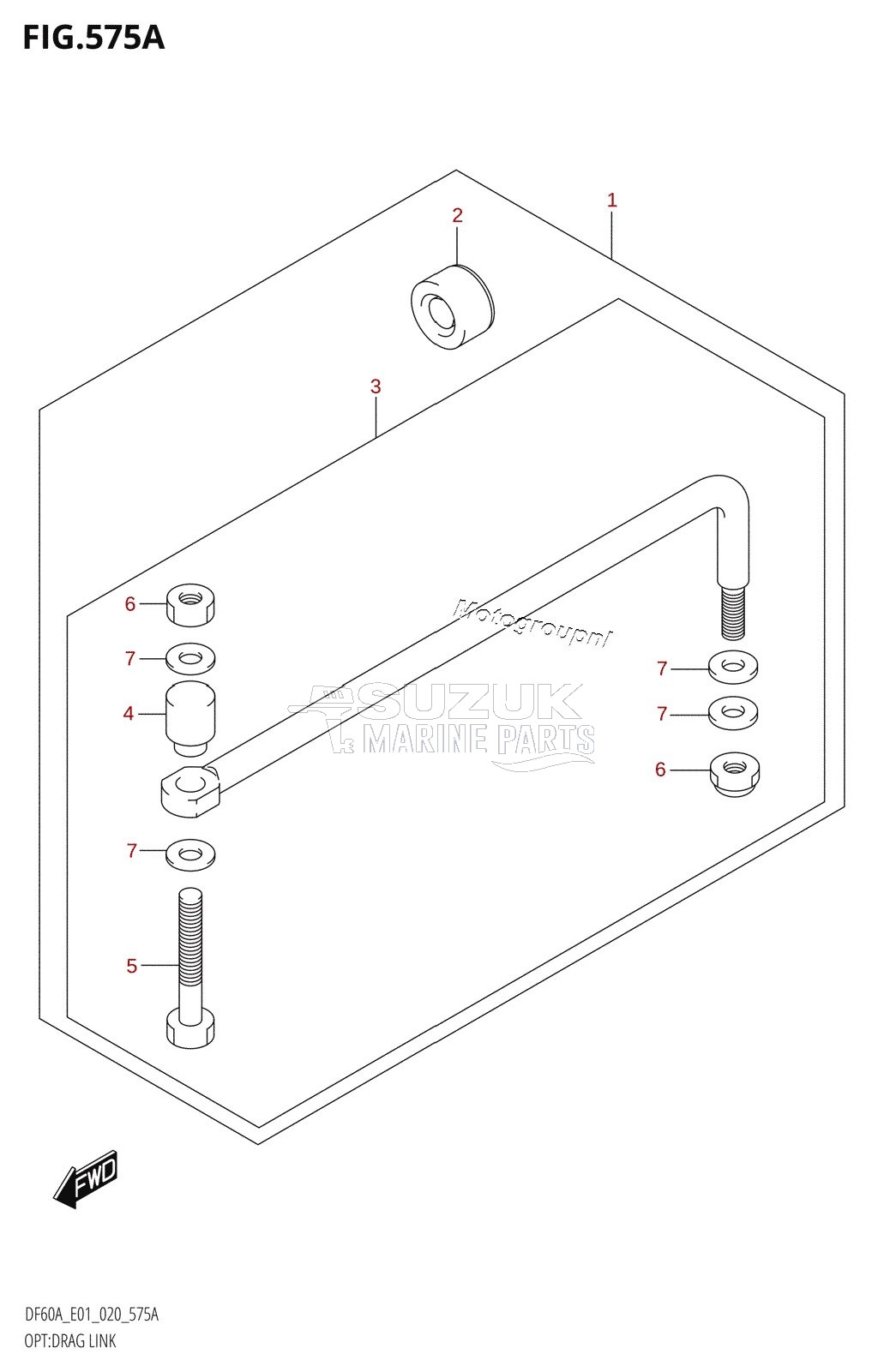 OPT:DRAG LINK (DF40AQH,DF40ATH,DF50ATH)