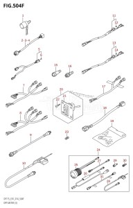 DF150ZG From 15002Z-410001 (E40)  2014 drawing OPT:METER (3) (DF175TG:E40)