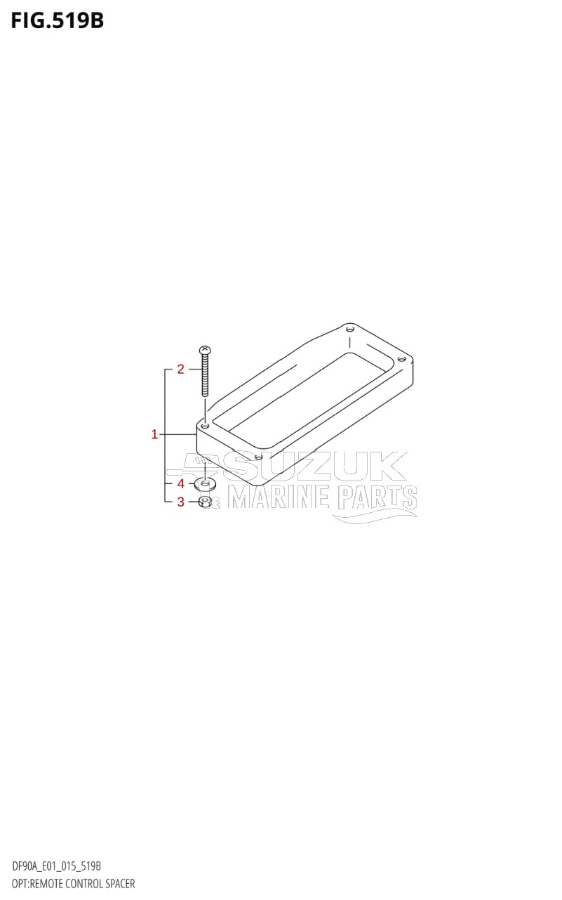 OPT:REMOTE CONTROL SPACER (DF70ATH:E40)