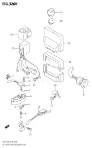 DF225Z From 22503Z-410001 (E01 E40)  2014 drawing PTT SWITCH /​ ENGINE CONTROL UNIT (DF250T:E40)