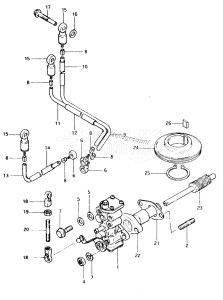 DT85 From 8501-200000 ()  1985 drawing OIL PUMP (T 0 /​ I G)