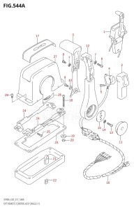 07003F-710001 (2017) 70hp E03-USA (DF70AT) DF70A drawing OPT:REMOTE CONTROL ASSY SINGLE (1)