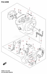 DF300A From 30002P-040001 (E01 E03 E40)  2020 drawing OPT:FLUSH MOUNT REMOCON (022,023)