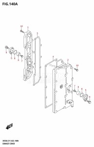 DF225T From 22503F-340001 (E11 E40)  2023 drawing EXHAUST COVER