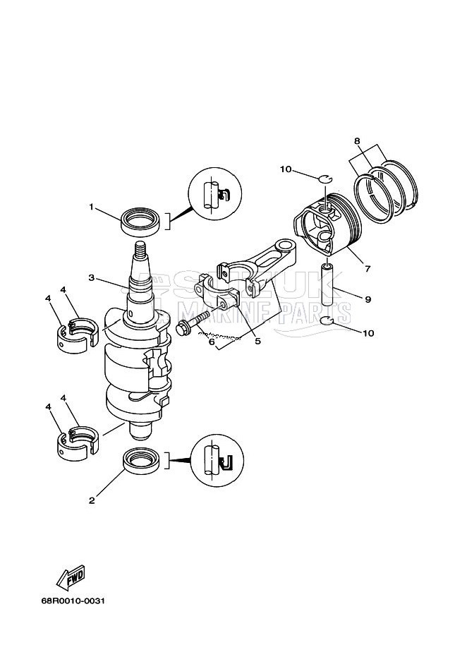 CRANKSHAFT--PISTON