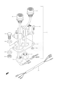 Outboard DF 25 drawing Trim Switch