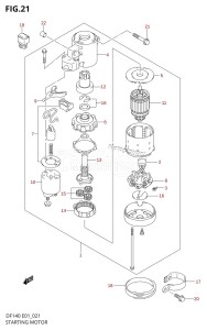 DF140Z From 14002Z-110001 (E03)  2011 drawing STARTING MOTOR