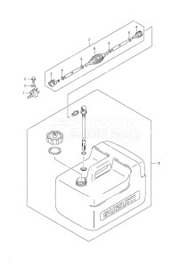 Outboard DF 9.9 drawing Fuel Tank