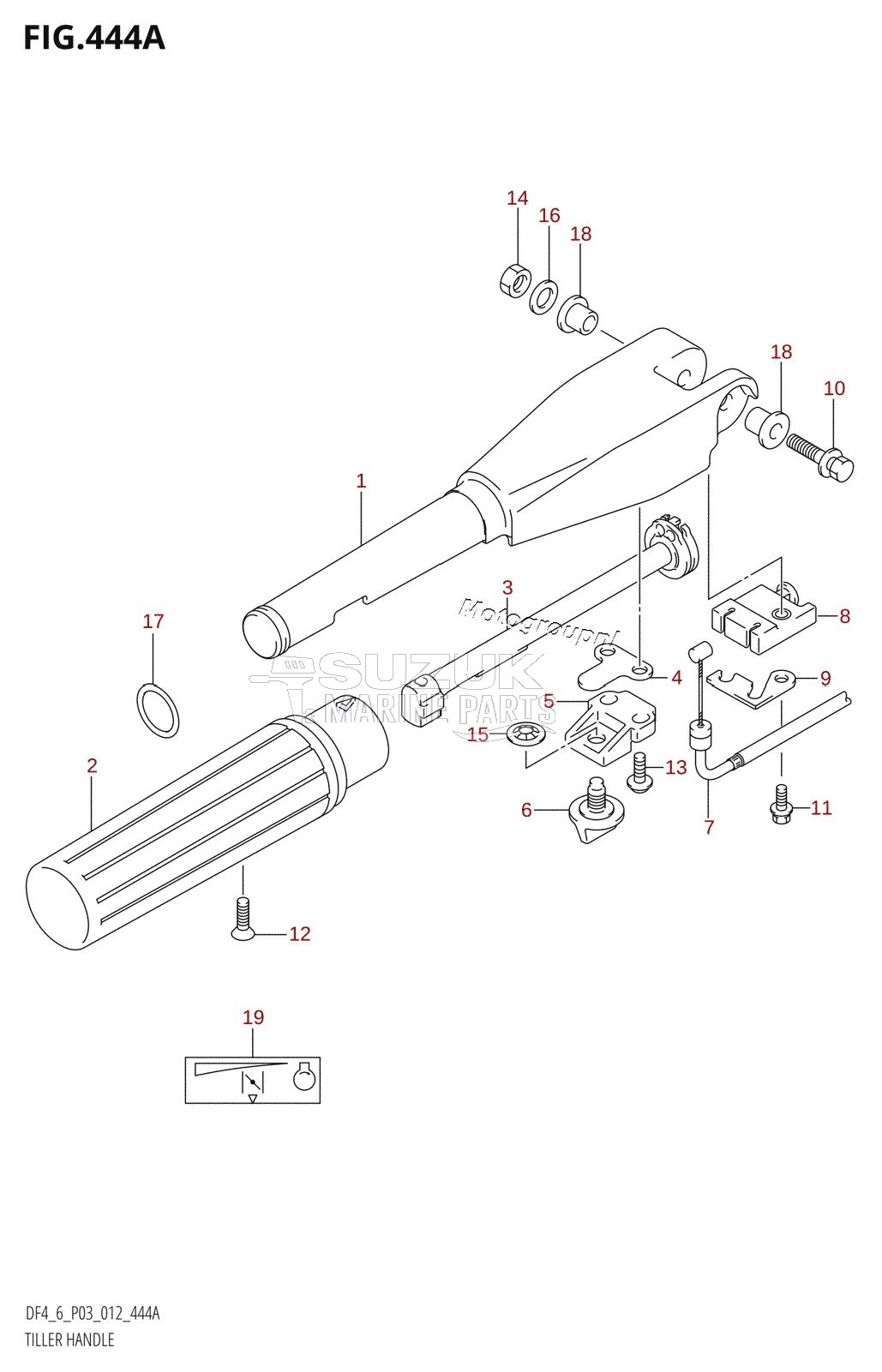 TILLER HANDLE