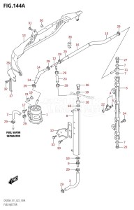 DF175A From 17503F-240001 (E11 E40)  2022 drawing FUEL INJECTOR ((E01,E03):020,E11:021,(E03,E11):022)