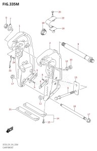 DF250 From 25003F-610001 (E01 E40)  2016 drawing CLAMP BRACKET (DF250Z:E40)