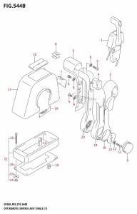 DF15A From 01504F-810001 (P01)  2018 drawing OPT:REMOTE CONTROL ASSY SINGLE (1) (DF20A,DF20AT)