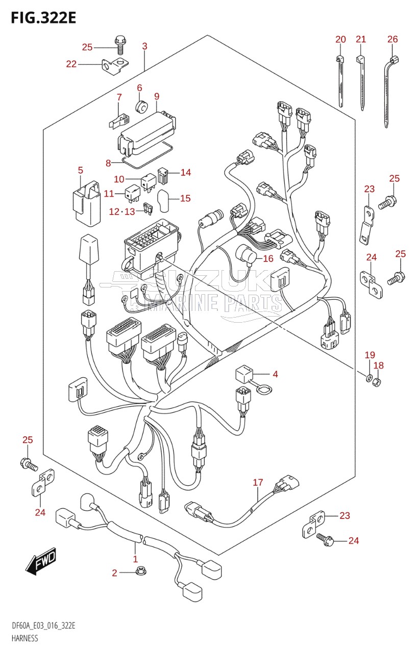 HARNESS (DF60AVT:E03)