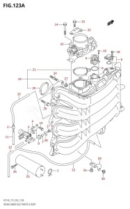 DF175T From 17501F-680001 (E03)  2006 drawing INTAKE MANIFOLD /​ THROTTLE BODY