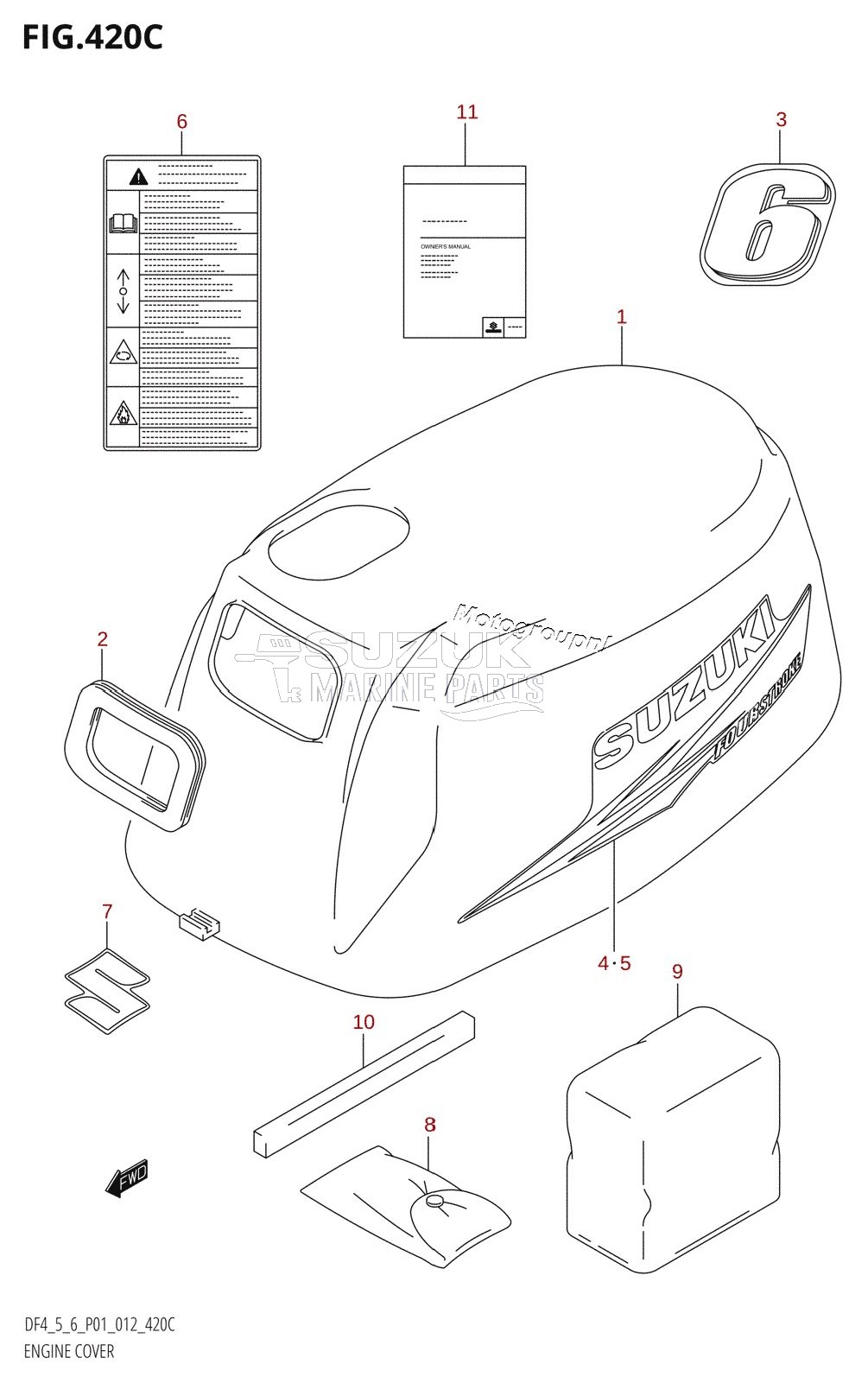 ENGINE COVER (DF6:P01)