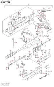 DF115T From 11501F-680001 (E03)  2006 drawing OPT:TILLER HANDLE (K1,K2,K3)