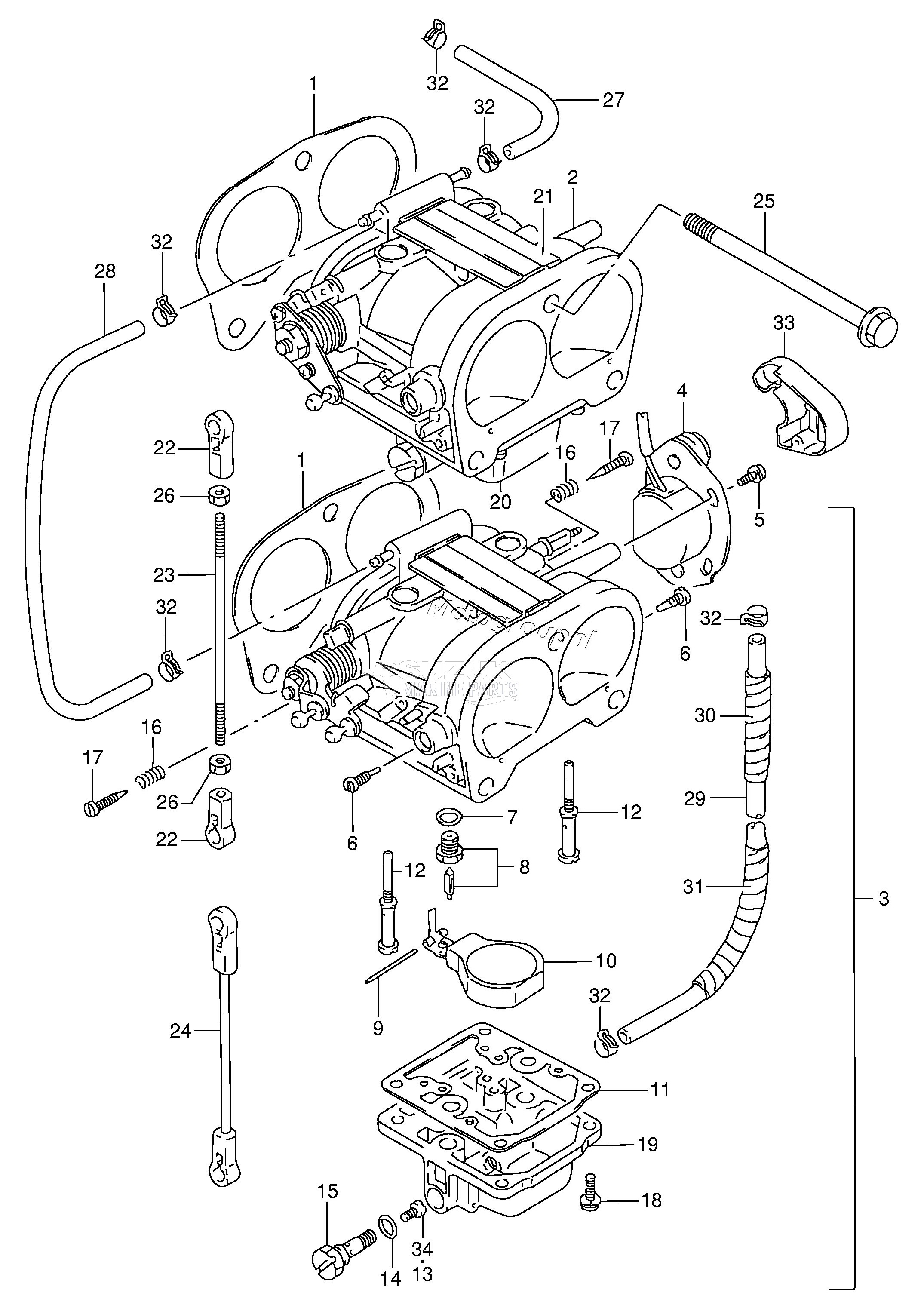 CARBURETOR (DT90,DT100)