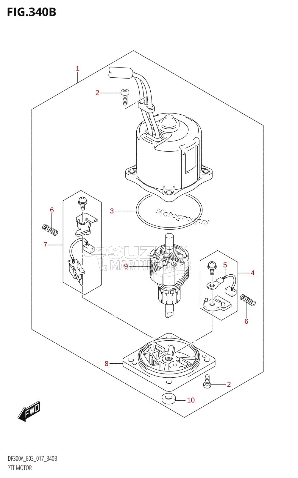 PTT MOTOR (DF250A:E03:(X-TRANSOM,XX-TRANSOM))