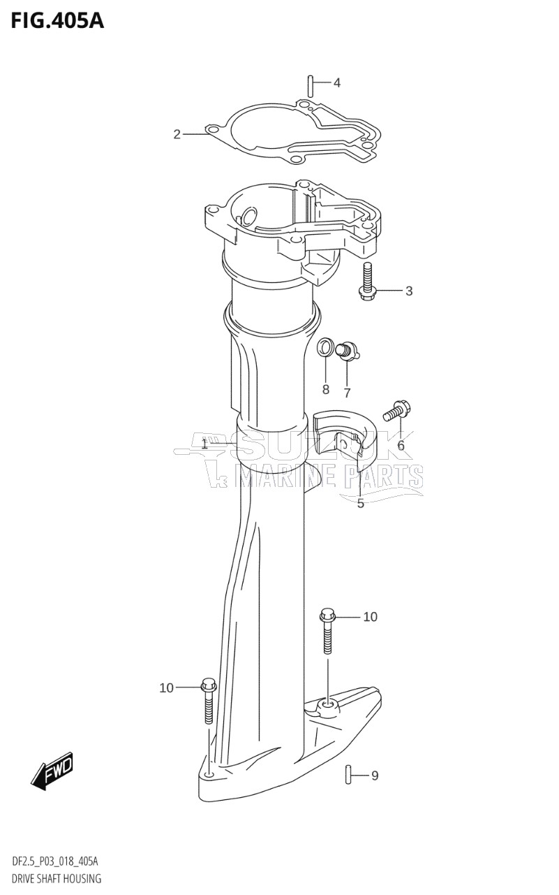 DRIVE SHAFT HOUSING (S-TRANSOM)