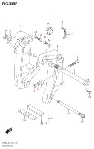 DF115A From 11503F-710001 (E11 E40)  2017 drawing CLAMP BRACKET (DF140AT:E11)