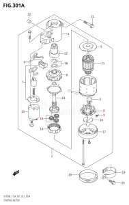 DF115AZ From 11503Z-310001 (E01 E40)  2013 drawing STARTING MOTOR