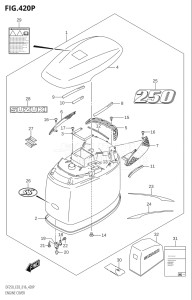 20002F-610001 (2016) 200hp E03-USA (DF200T) DF200 drawing ENGINE COVER (DF250ST:E03)