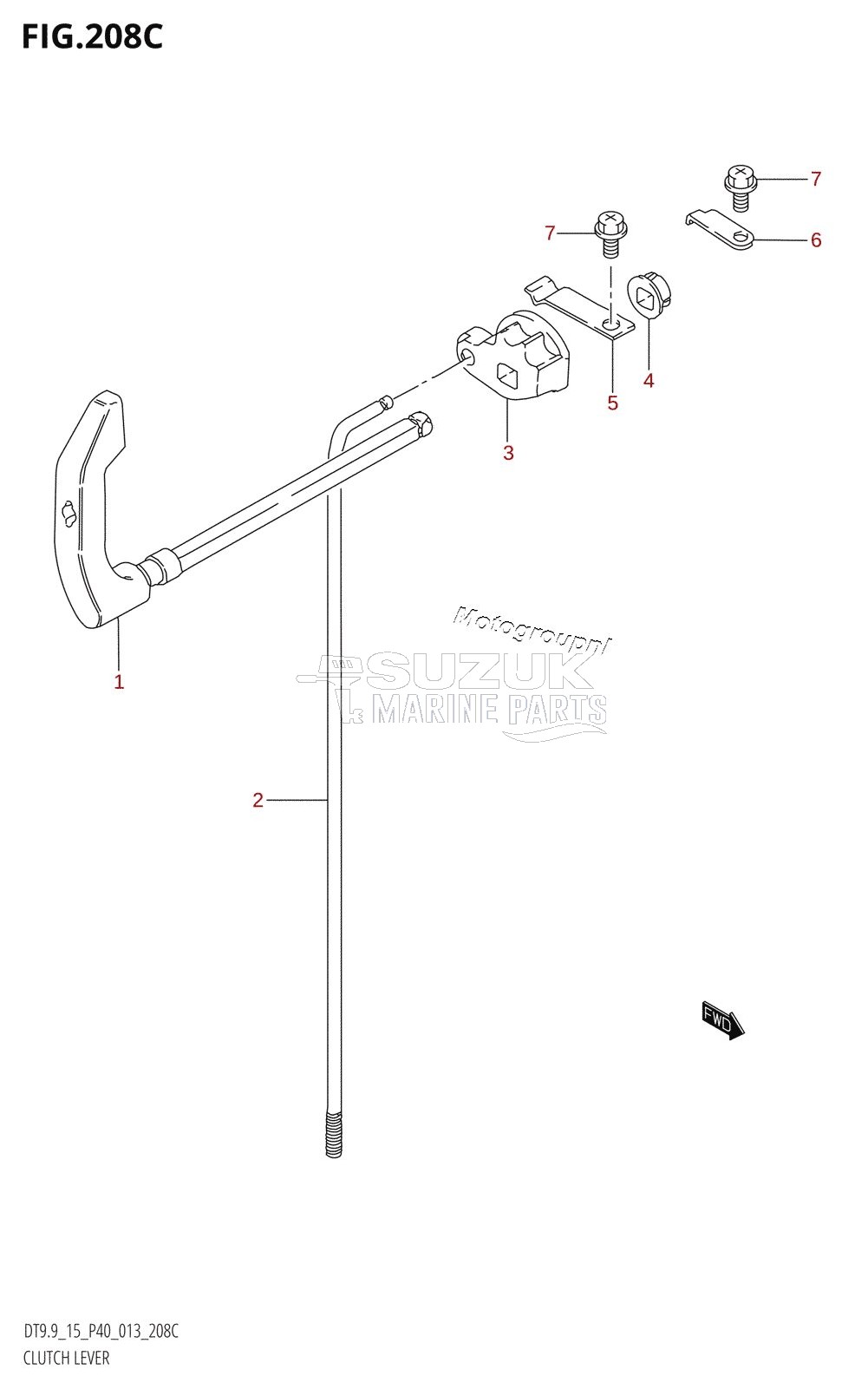 CLUTCH LEVER (DT9.9K:P36)