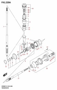 DF150AP From 15003P-440001 (E11)  2024 drawing TRANSMISSION