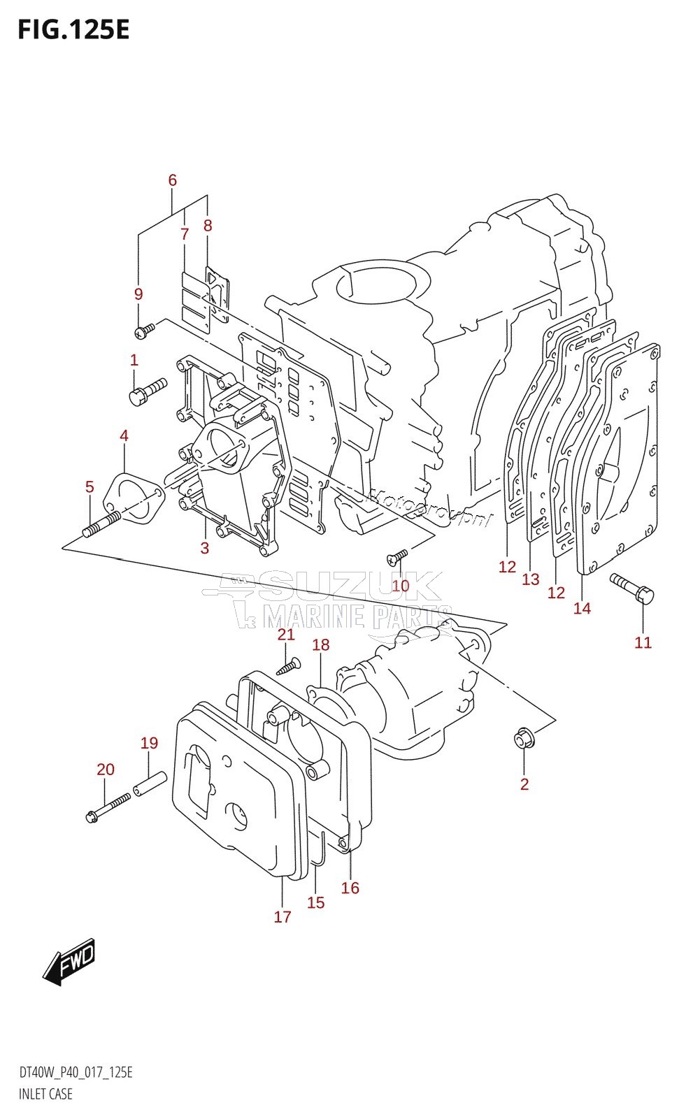 INLET CASE (DT40WK:P40)