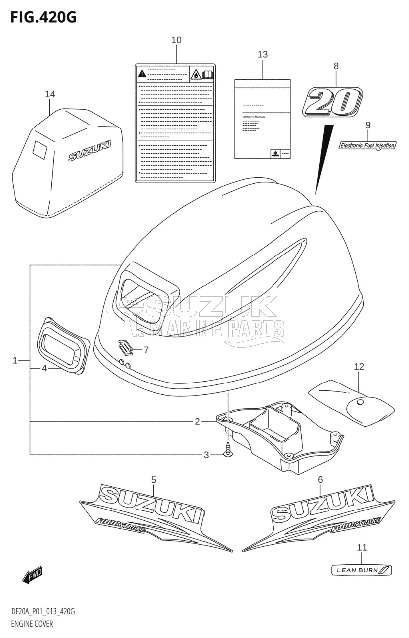 ENGINE COVER (DF20AR:P01)