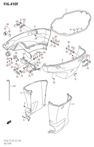 DF175T From 17502F-210001 (E01 E40)  2012 drawing SIDE COVER (DF175T:E40)