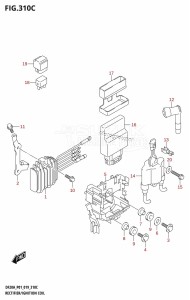 DF9.9B From 00995F-910001 (P01)  2019 drawing RECTIFIER /​ IGNITION COIL (DF15A)